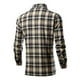 thumbnail image 5 of pstuiky camisas de manga larga para hombre, Camisa de manga larga a cuadros con botones para hombre, informal y de moda, con solapa. Camisa de manga larga con solapa para hombre. s, 5 of 5