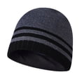 thumbnail image 1 of Minnieouse Gorras Gorros de punto Protección de moda a rayas Sombrero sin ala Jersey Hip Hop Deportes a prueba de viento Esquí Ciclismo negro Sombreros gris Minnieouse AP010036-02, 1 of 6