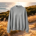 thumbnail image 5 of Mitankcoo Girls Waffle Knit Sweater Long Sleeve Raglan Pullover Top Loose Warm Casual Knitwear for Fall Winter, 5 of 5