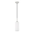 thumbnail image 2 of 732P17-BN-Z-Lite-Monty - 1 Light Pendant In Mid-Century Modern Style-17 Inches Tall and 5.25 Inches Wide-Brushed Nickel/Opal Finish    -Traditional, 2 of 5