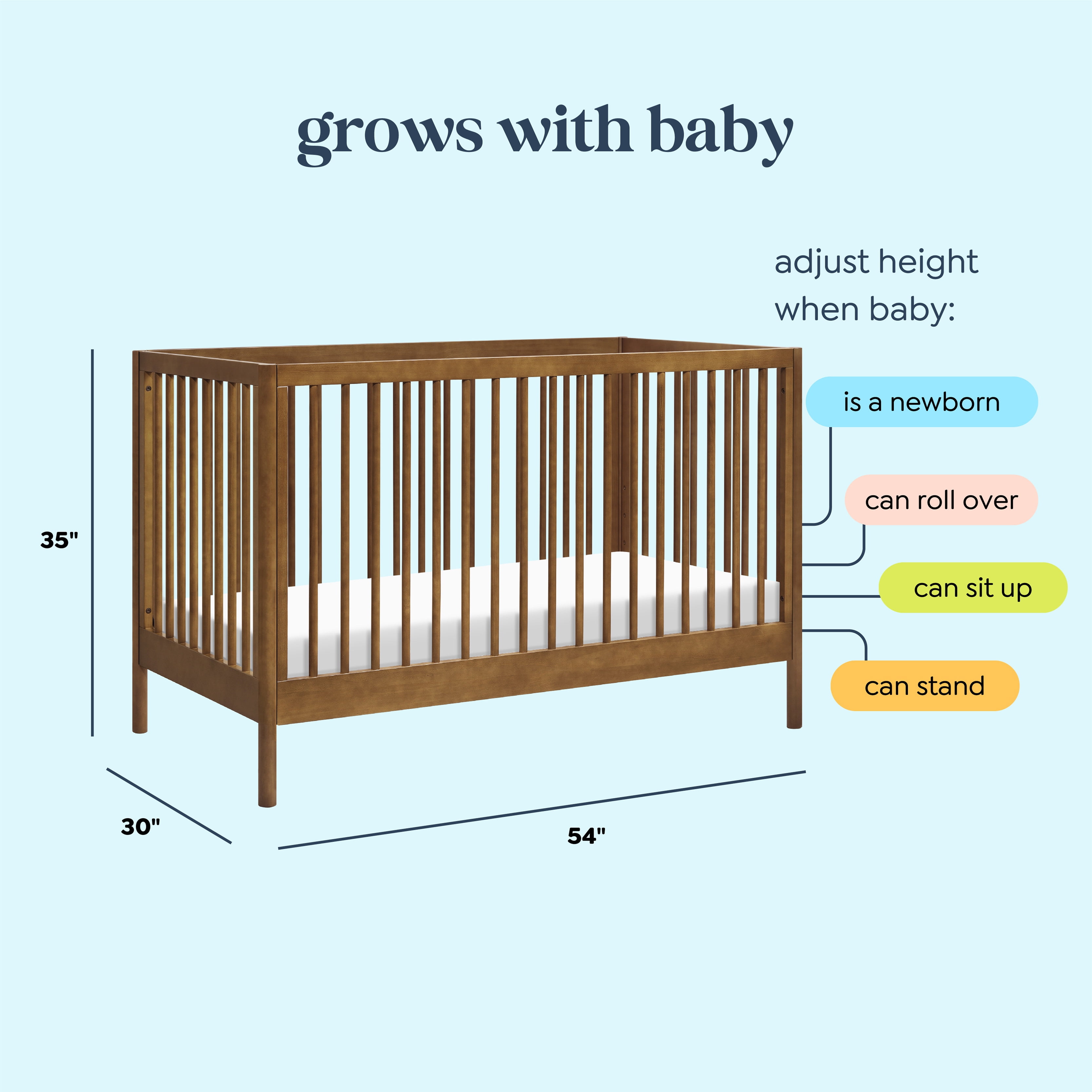Davinci Birdie 3-in-1 Convertible Crib