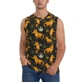thumbnail image 6 of Daiia Funny Fox by the Field Printed Men's Tank Tops,Casual Soft Sleeveless Gym Muscle Shirts Bodybuilding Tee-X-Large, 6 of 8