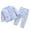 Light Blue, variant on Odeerbi Newborn Baby Boy Girl Cute Print Flannel Multicolor Cardigan Flannel Suit
