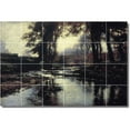 thumbnail image 1 of Ceramic Tile Mural-Theodore Steele Landscapes Painting 421. 48" w x 32" h using (24) 8 x 8 ceramic tiles, 1 of 3