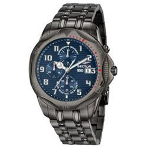 Sector R3273981005- 950 Chronograph Blue Dial Stainless Steel Quartz 100M Men Watch, Blue
