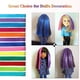 thumbnail image 4 of Extensiones de cabello CHAO de color Azul 12 piezas Postizo sintético Natural largas y rectas para mujeres y niñas, 4 of 5