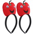 thumbnail image 5 of Cosplay Headband Apple Shape Soft Polyester Funny Fruit Hair Hoop 2Pcs, 5 of 5