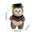 thumbnail image 3 of RuiJiao Graduation Gift for Her Him, Cute College Graduation Stuff Present, 4.7-inch Bear Doll with Doctoral Hat, for High School, University, Teachers, 3 of 7