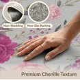 thumbnail image 6 of ODIKA 3'x5' Pink Purple Rose Garden Elegance Washable Area Rug Vintage Floral Design with Botanical Charm for Hallway, Laundry Room, Non-Slip, Flatweave, Easy Care, 6 of 7