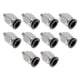thumbnail image 1 of Conectores de aire de empuje únicos Bargains 5/16" con rosca macho, conector rápido de línea de aire de plástico y metal M5 10 piezas tono negro plateado, 1 of 1