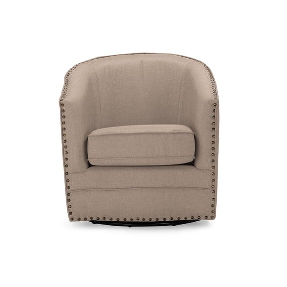 Swivel Tub Chair - Upholstered Accent Chair, Modern Living Room Seating, Chic Home Decor