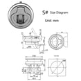 thumbnail image 2 of Marine Boat Stainless Steel 2\" Flush Pull Hatch Latch For RV Caravan Boat, 2 of 13