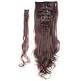 thumbnail image 2 of SAYFUT 17"-24" Curly Clip in Synthetic Hair Extensions, Style T8-C, Full Head 8 Pieces 18 Clips, 140g-145g, 2 of 2