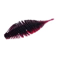 thumbnail image 2 of harayaa Soft Fishing Lure Worm Grub Maggots Lure for Trout Bass Freshwater Saltwater Red Black, 2 of 9