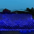 thumbnail image 5 of LED Twinkle Lights Fairy Net String Light ,8 Modes Plug-in Christmas Bush Lights, Connectable Waterproof Mesh Lights for Trees, Garden, Outdoor, Christmas Decorations (Blue,1.5X1.5m), 5 of 9