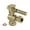 Brass, variant on Kingston Brass CC33100DL 3/8" FIP x 3/8" OD Comp Quarter-Turn Angle Stop Valve, Matte Black
