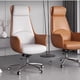 thumbnail image 4 of New Single Sofa Study Boss Chair Rotation Comfort Floor Designer Business Mobile Boss Chair Lounge Office Bedroom Furniture My Lux Decor Round, 4 of 21