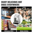 BENTISM 1200W Commercial Hot Dog Steamer 2 Tier Electric Bun Warmer w