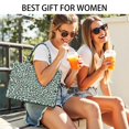 thumbnail image 5 of Large Capacity Tote Bag,Green and Dark Green Giraffe Pattern Handbag Fashion Luxury Tote Bag,15.7"x13"x 5.1" Inches,Laptop Compatible, 5 of 6