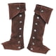 thumbnail image 4 of Botas de pirata de Halloween para hombre Botas de pirata de cuero esmerilado Cubierta de zapatos Traje medieval retro de lujo , marrón Salvador Cubrebotas Pirata, 4 of 8