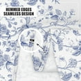 thumbnail image 4 of Blue and White Floral Tablecloth 60 x 84 Inch, Vintage Rectangle Table Cloth, Spill-Proof Stain Resistant Decorative Fabric Table Cover for Dining, Party, Picnic, 4 of 6