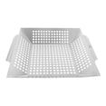 thumbnail image 1 of KAKOWELY BBQ Grill Pan 1Pc BBQ Grill Pan Professional Outdoor Grill Meat Pan Roasting Pan with Holes7.87"X7.87"X2.76", 1 of 3