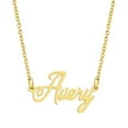 thumbnail image 1 of KISPER 18K Gold Plated Stainless Steel Personalized Name Pendant Necklace, 1 of 39
