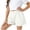 White, variant on Gytharion Kids Pleated Shorts for Girls 3-13 Years, Summer Solid Elastic Waist Cotton Shorts Lightweight Casual Outdoor Sport Short Pants with Pockets