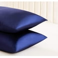thumbnail image 3 of Funda de almohada de satén para el cabello y la piel Funda de almohada de seda 2 fundas de almohada suaves Paquete de 2 Queen con cierre de sobre Vhermosa WMZL-913-4, 3 of 4