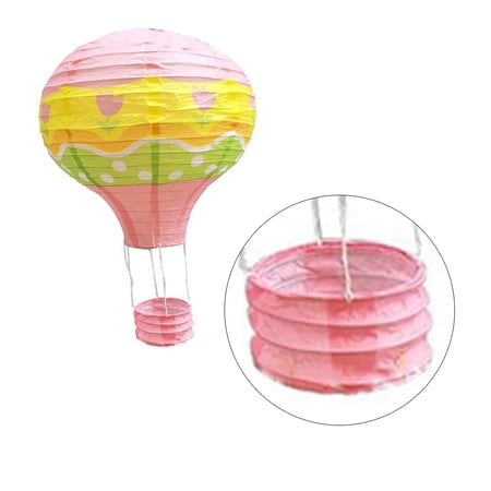 ADLKGG 12-Inch Hanging Hot Air Balloon Paper Lanterns – 5-Pack Colorful Party Decorations For Birthdays, Weddings, Baby Showers & Nurseries