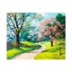 thumbnail image 4 of Pintura de cristal Kits de bordado de dibujos animados lindos Artes Decoración del hogar Otoño Verano Hugo Perforación completa con pintura diamante, 4 of 9