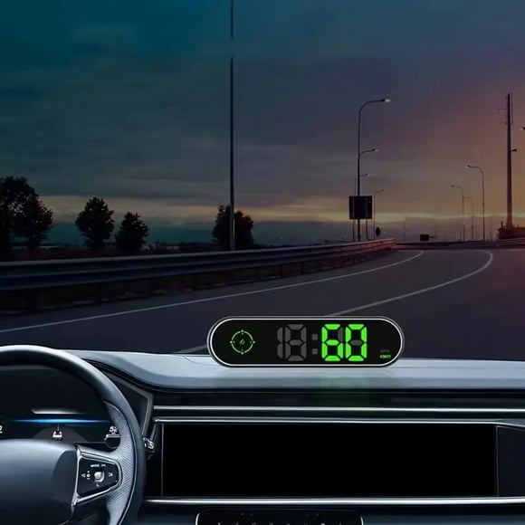 Car HUD Display under $5! CQCYD Car HUD Speed Display, Colorful Head Up Display with Compass Clock, KMH/MPH Switchable Speedometer, OBD Interface HUD for Vehicle Driving Safety