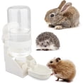 thumbnail image 2 of White，Water Dispenser for Small Animals, 500ml Large Capacity Automatic Rabbit Water Dispenser Hanging Drinker, for Hamster, Guinea Pig, Rabbit, Rat, Chinchilla, 2 of 5