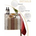 thumbnail image 2 of Red Pink Table Cloth, Farmhouse Wood Grain Vintage Brown Striped Waterproof Tablecloth for Rectangle Tables, Reusable Washable Fabric Table Cover for Restaurant Kitchen Dining Tables 60"x102", 2 of 6