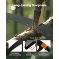 thumbnail image 5 of Manual Pole Saw 4.46 to 26.4 ft Extendable Tree Pruner with Scissors Sharp 65Mn Steel Blade Lightweight Fiberglass Handle Two Double Hook Saws for High Branch Trimming Palms and Shrubs, 5 of 6