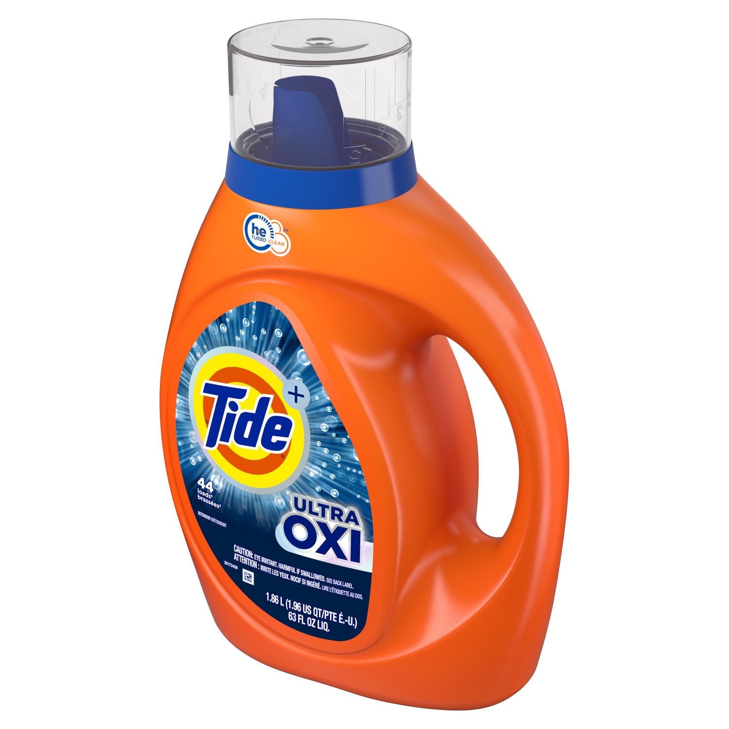 Tide Ultra Oxi Liquid Laundry Detergent, HE Compatible, 1.86 Litres, 44 Wash Loads