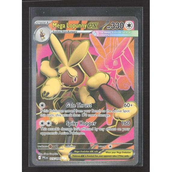 2023 Pokemon Paldea Evolved Mega Lopunny EX Holo Secret Rare #115/94