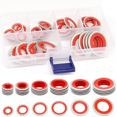 thumbnail image 4 of 180 Pcs Assortiment de Joints de Compresseur A/C, Joints de Compresseur de Climatisation Automobile Kit de Rondelle de Port de Compresseur, 4 of 6