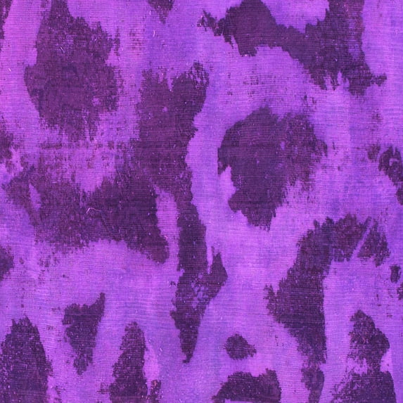 Ahgly Company Indoor Square Abstract Pink Modern Area Rugs, 8' Square