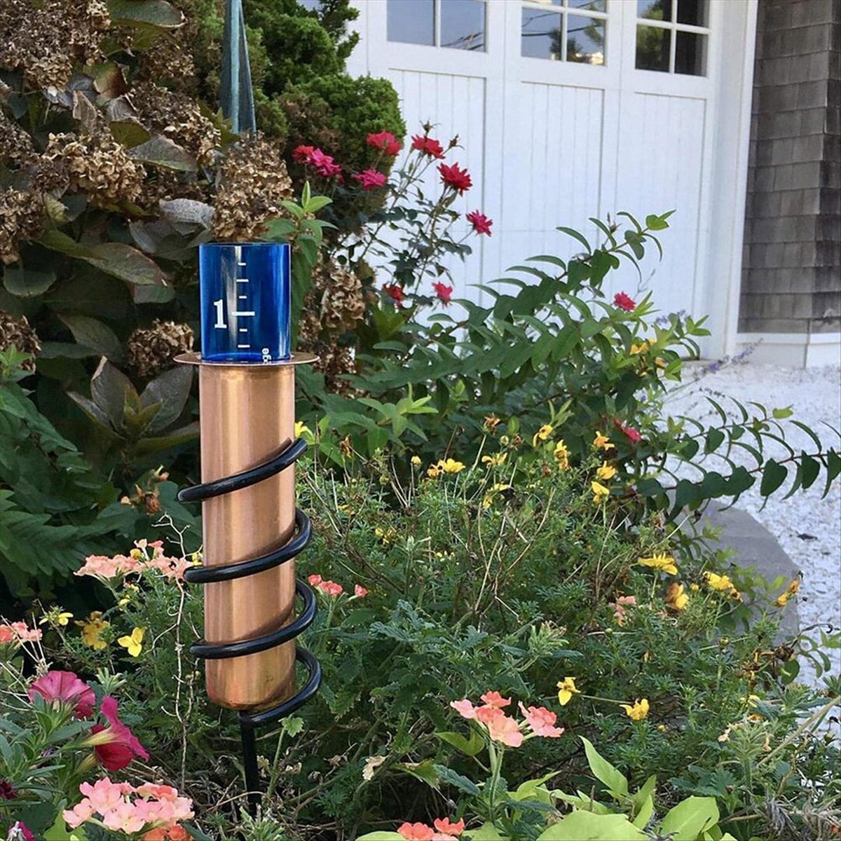 Rain Gauge Lawn Gardens and Landscapes Garden Outdoor Rain Gauge Decorative Rain Gauge, More Accurate,A