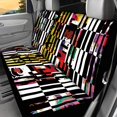 thumbnail image 2 of CHAQLIN Car Back Seat Covers for Car Interior Auto, Colorful Stripe Pattern Set of 2 Car Seat Cover Non-Slip Full Wrap, 2 of 4