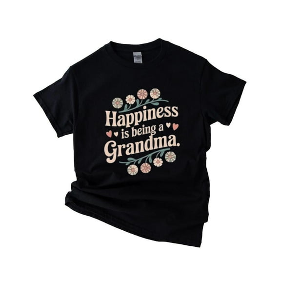 Happiness Is Being a Grandma Floral Heartwarming Gift T-Shirt , Hoodie , Sweatshirt, for men & women, up to size 5XL.