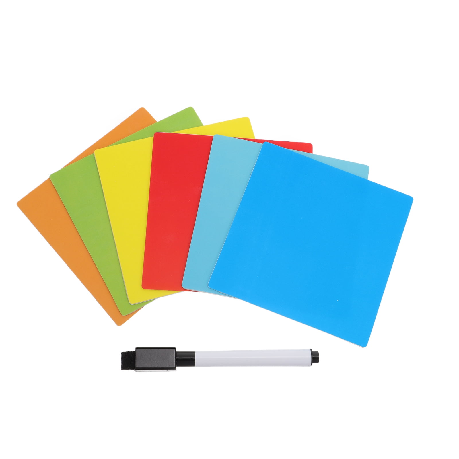 Dry Erase Magnetic Blank Cards - 100 Pack 4x6 Reusable Index Cards With 4 Colored Markers For Fridge, Office, School - View #14