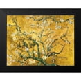 thumbnail image 2 of Van Gogh, Vincent 18x15 Black Modern Framed Museum Art Print Titled - Mandorlo in fiore (gold variation), 2 of 5