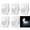 White, variant on 12V Waterproof LED Courtesy Light Fixture Black Warm White Recessed Mount 2-Pack