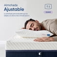 thumbnail image 2 of Almohada Luuna Ajustable Suave, 4 Pack, Tamaño Estándar 88x46 cm, Memory Foam, Funda Lavable blanco Estándar, 2 of 6