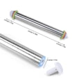 thumbnail image 3 of Stainless Steel Rolling Pin and Silicone Mat Set, Adjustable Thickness Rings - For Baking Dough, Pizza, Pies, Pastries, Pasta, Cookies, 3 of 8