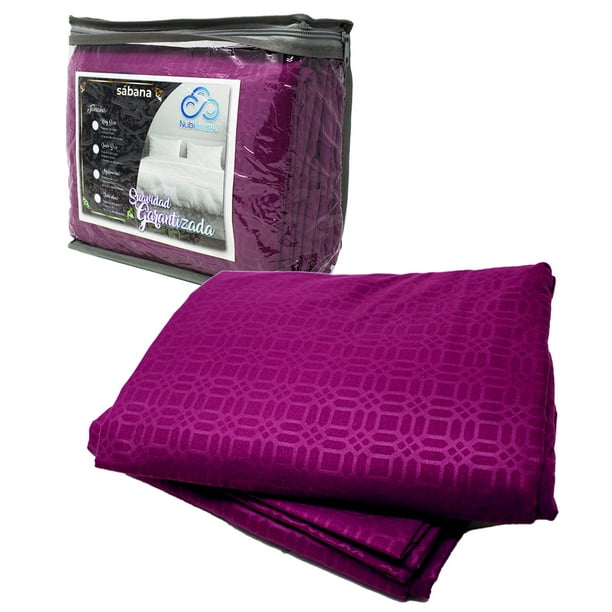 Sabanas Queen Size Microfibra Amplias Con Relieve Diseño Elegante Nubisuave Liso Textura Suave