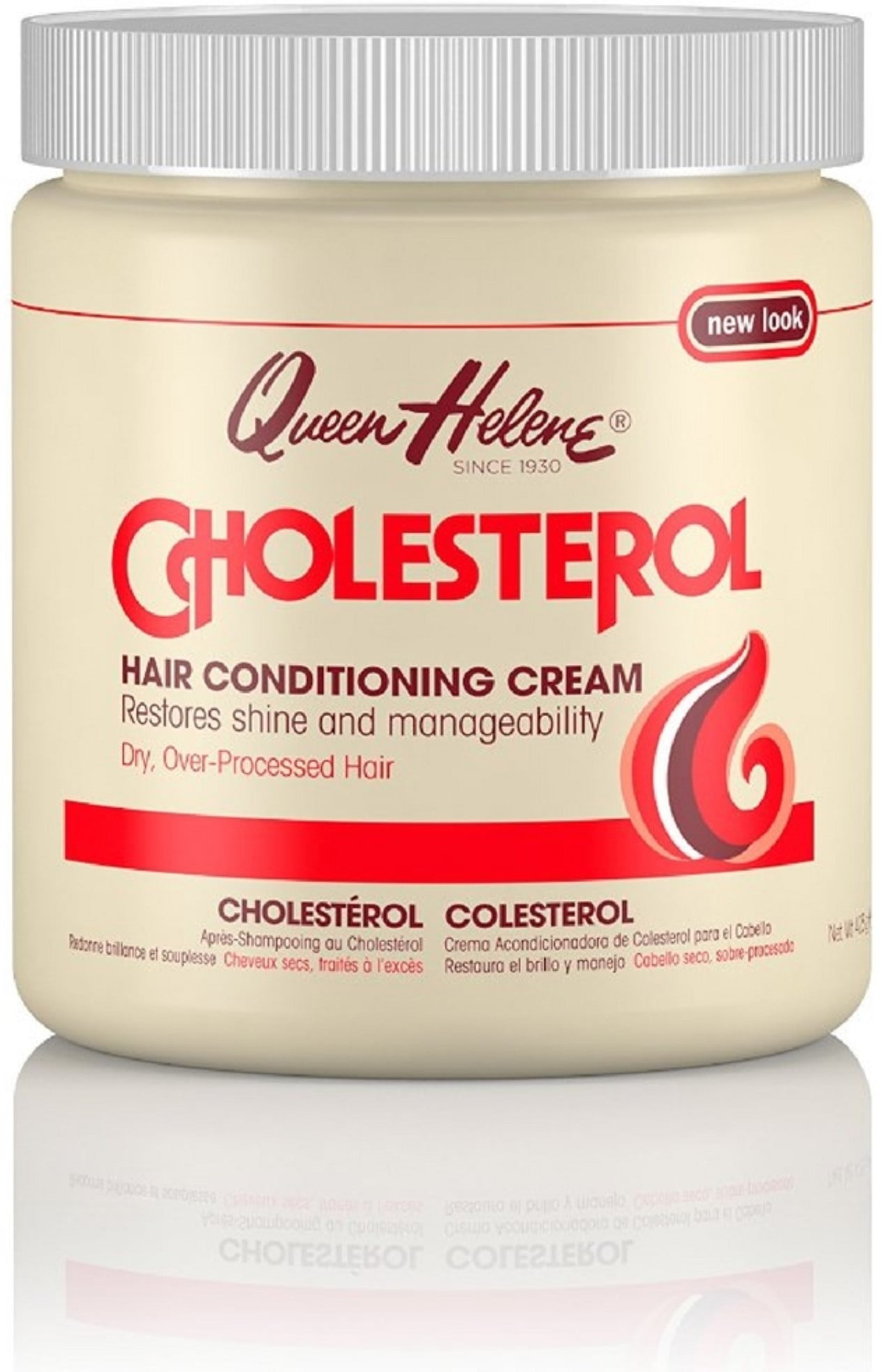 QUEEN HELENE Cholesterol Hair Conditioning Cream 15 oz (Pack of 4