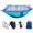 Blue, variant on 2-Person Camping Garden Hammock With Mosquito Net, Outdoor Furniture Bed, Parachute Fabric, Sleeping Swing, Portable Hanging